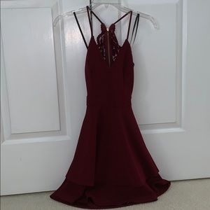 red formal dress
